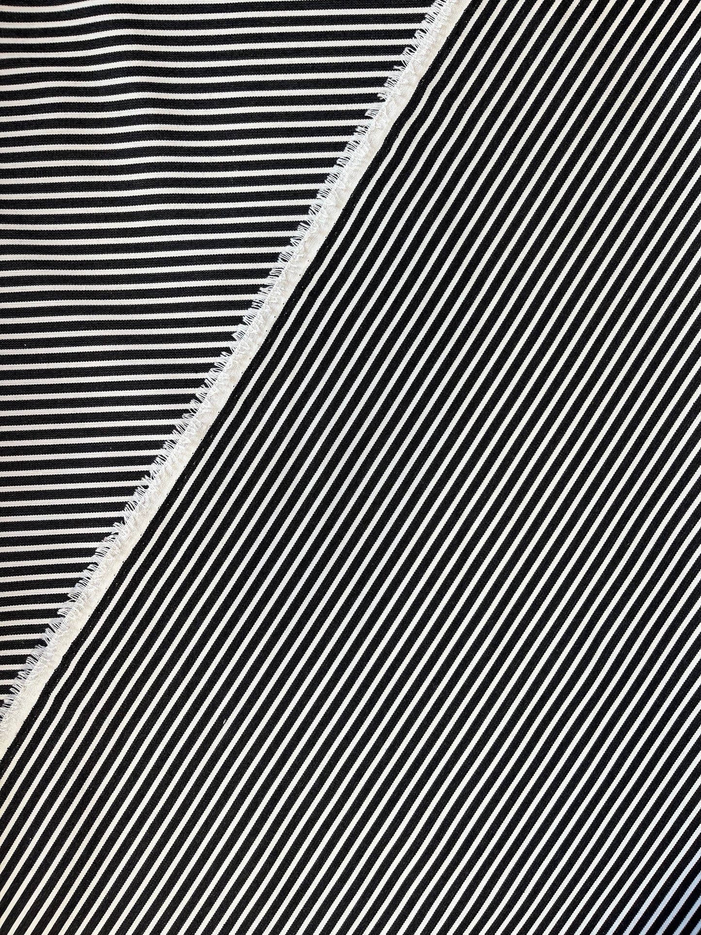 Black & White Pin Stripe