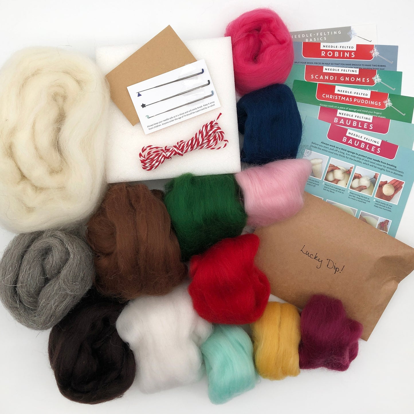 Needle Felting Bumper Kit - Christmas. A Premium Starter Set