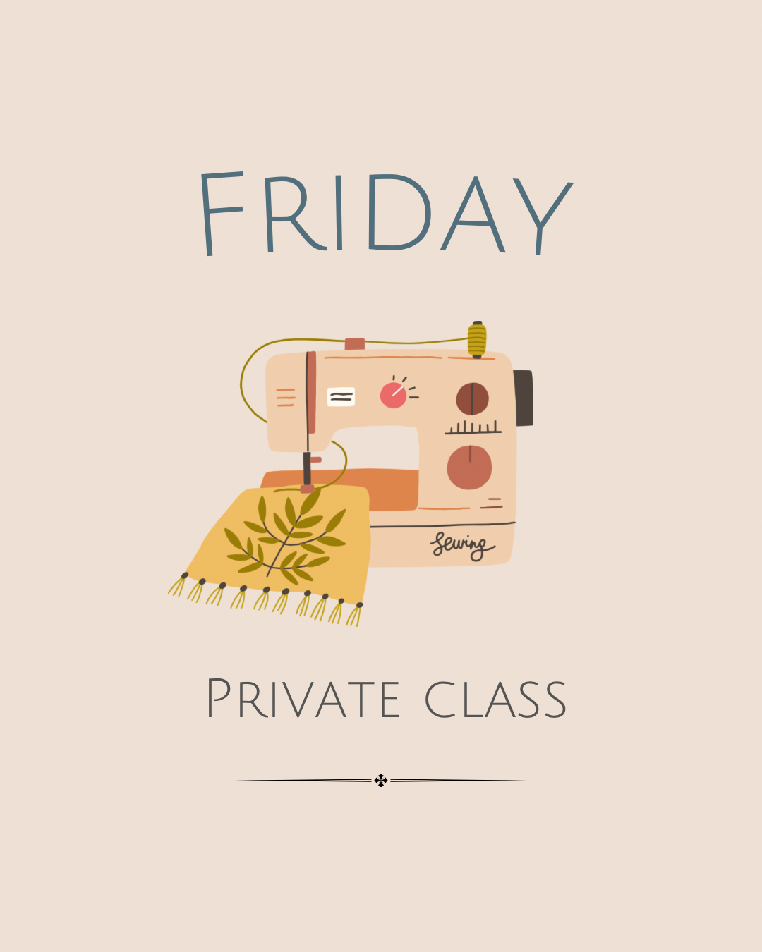 Friday — Sew Anything Private 1hr