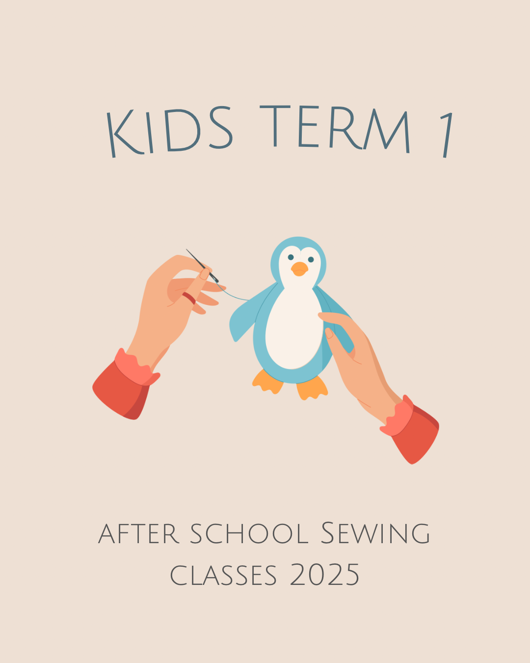 Kids' Sewing — Term 1 Sewing Program - Sat spots avaiable