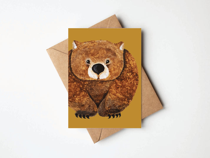 Wombat Greeting Card