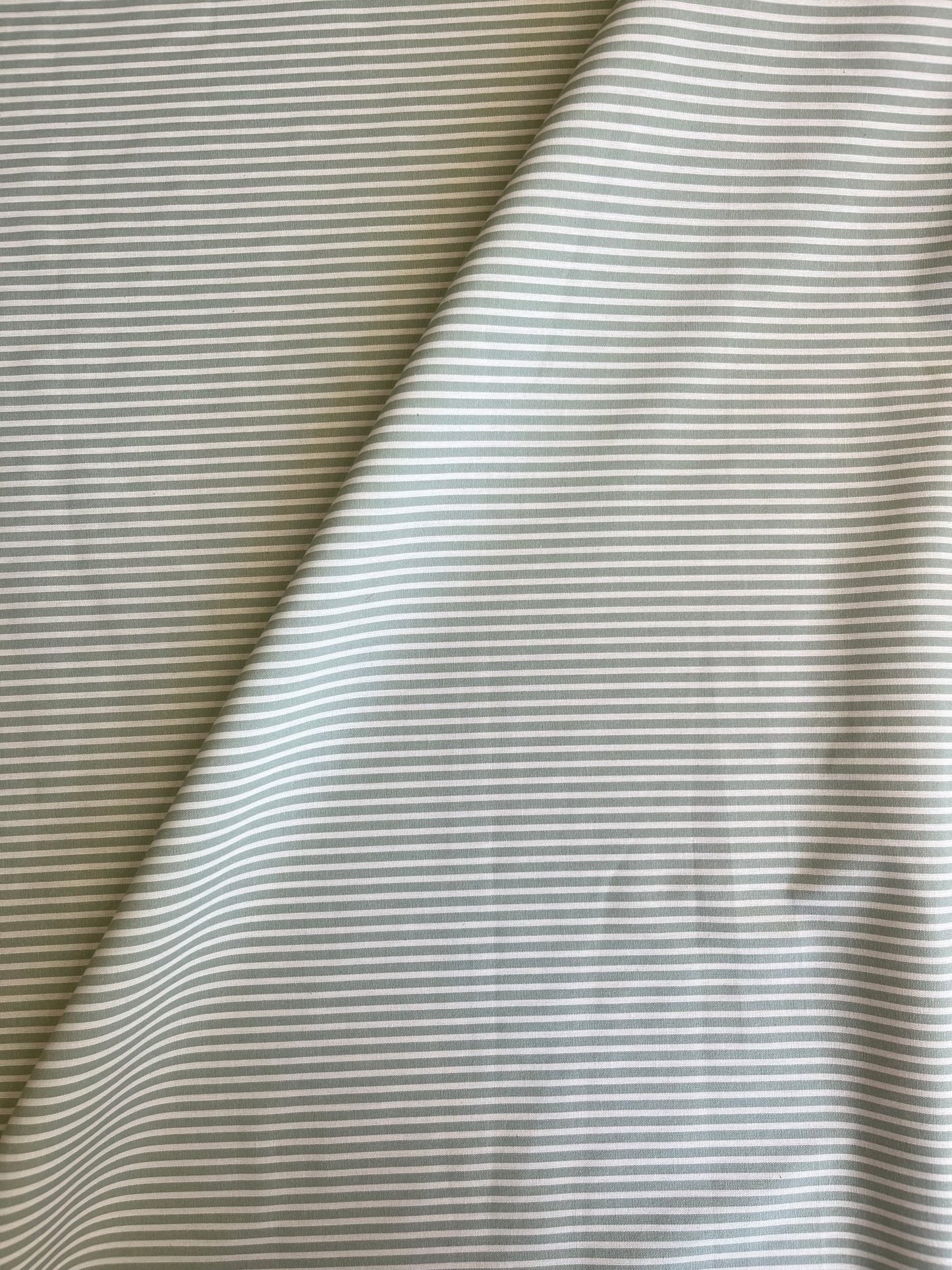 Cream & Sage Pin Stripe