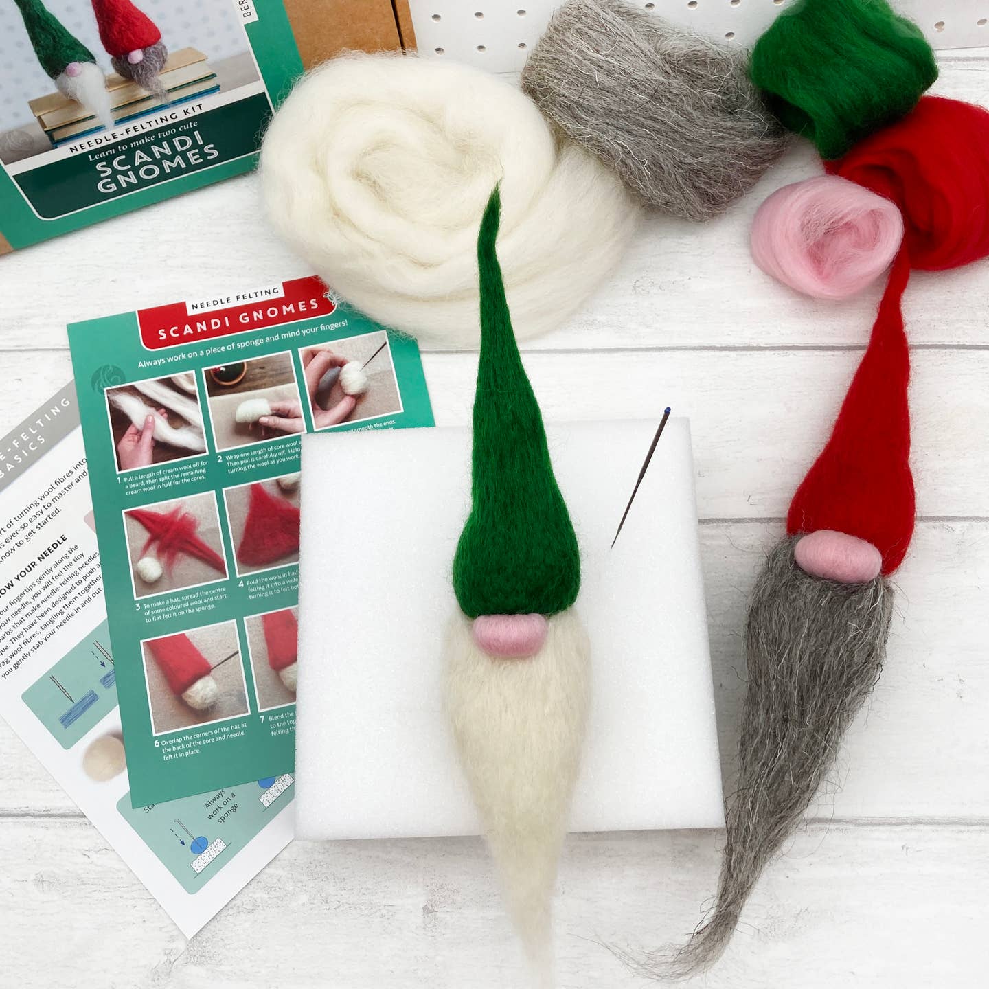 Needle Felting Kit - Scandi Gnomes