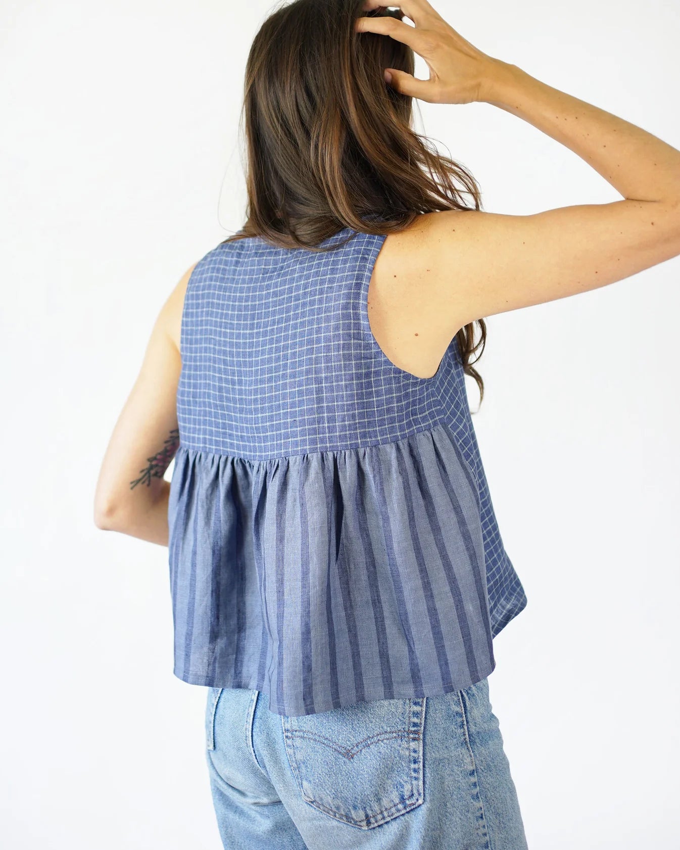 Peplum Split Tank PDF Sewing Pattern