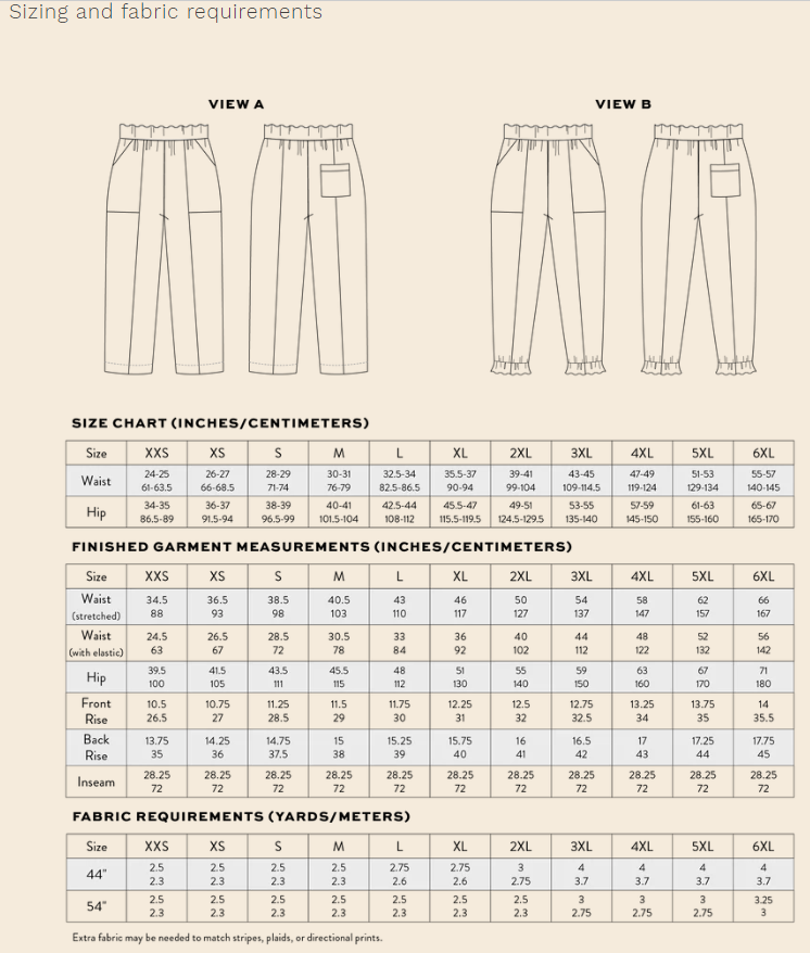 Recess Play Pants PDF Sewing Pattern