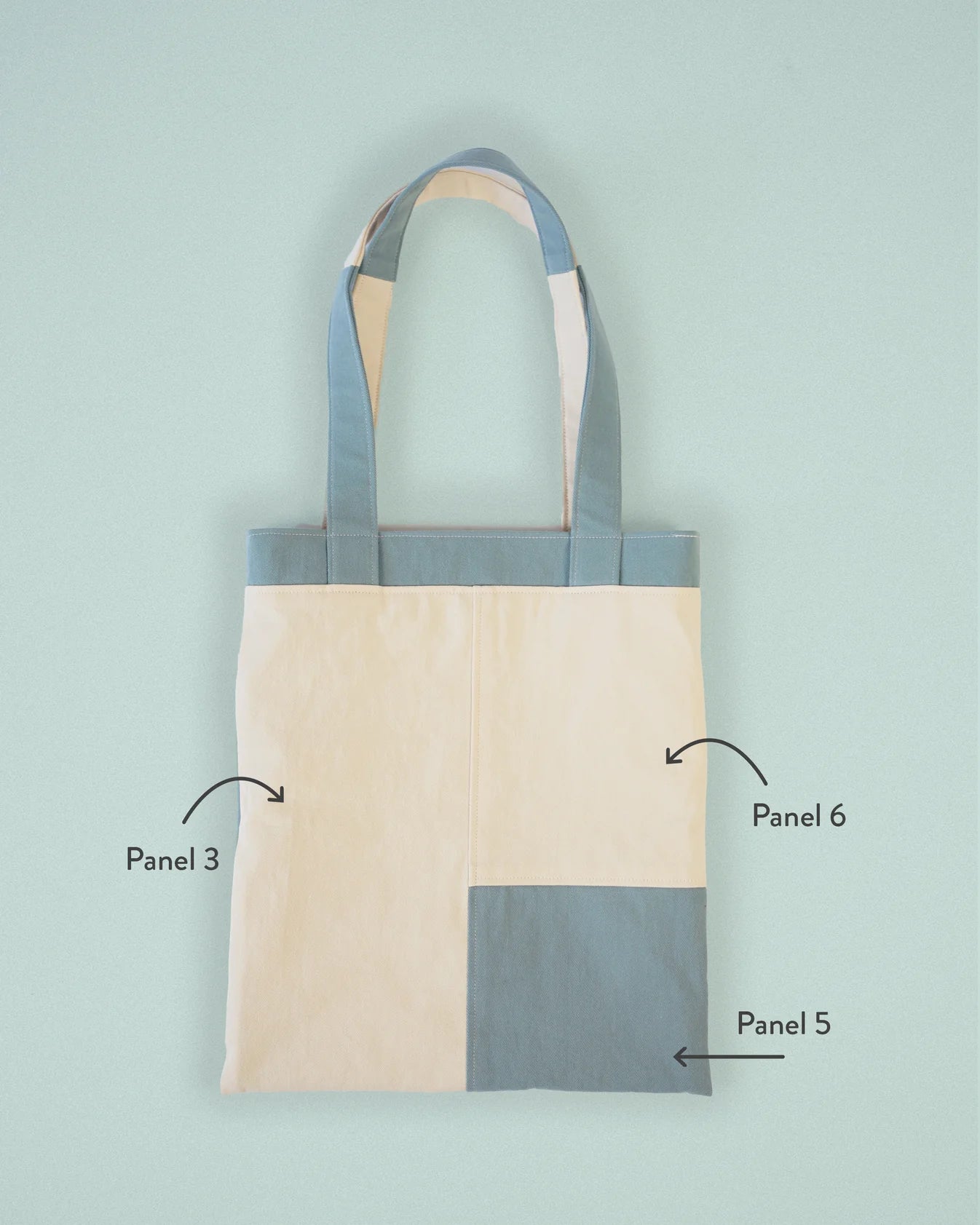 Stash Pocket Tote PDF Sewing Pattern